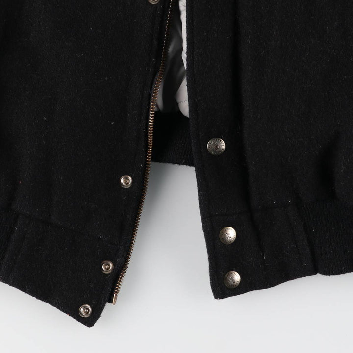 THE WINNER Collared Leather Sleeve Wool Varsity Jacket Award Jacket Varsity Jacket Made in Canada Men's L size /eaa520497