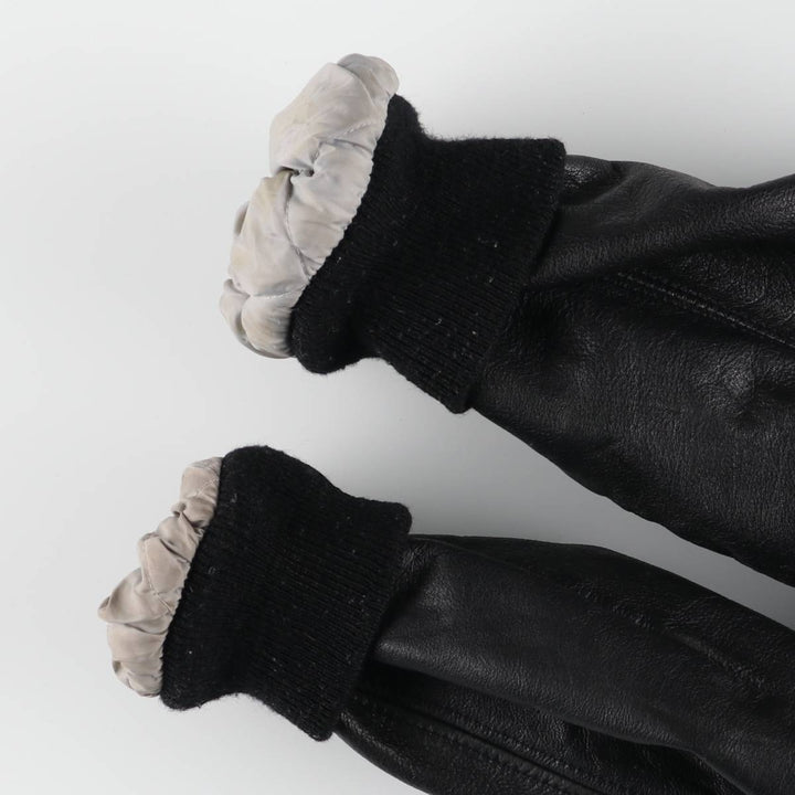 THE WINNER Collared Leather Sleeve Wool Varsity Jacket Award Jacket Varsity Jacket Made in Canada Men's L size /eaa520497