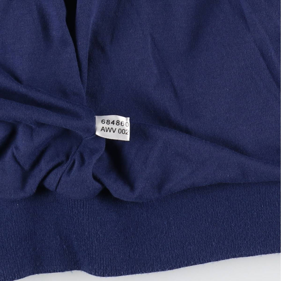 00'S adidas windbreaker, men's size M polyester navy blue type Vintage Second Hand