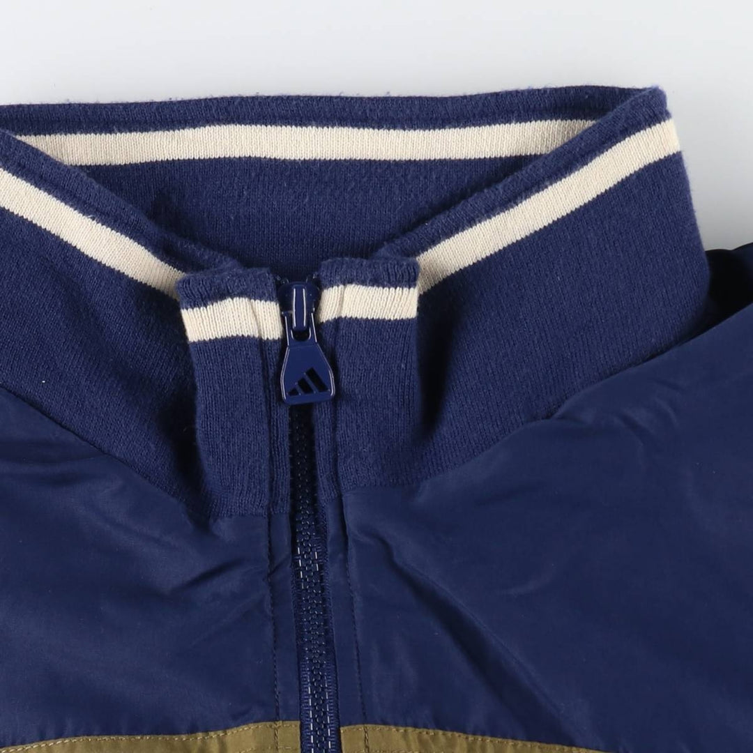 00'S adidas windbreaker, men's size M polyester navy blue type Vintage Second Hand