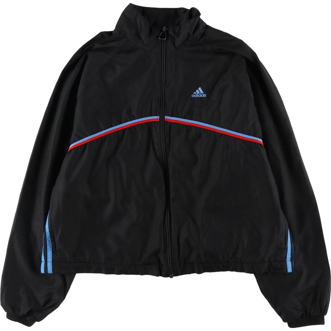 90'S Adidas windbreaker, women's size XL polyester black type Vintage Second Hand
