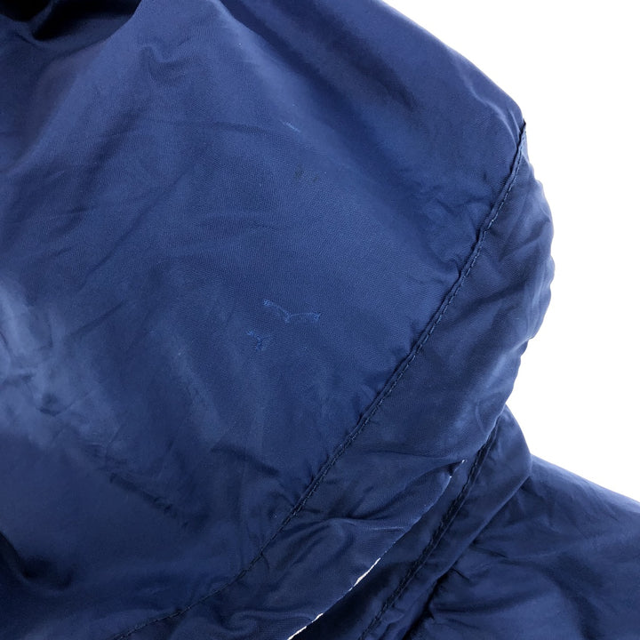 90'S Nike Anorak Parka, Men's Medium, Vintage Nylon navy blue type Vintage Second Hand