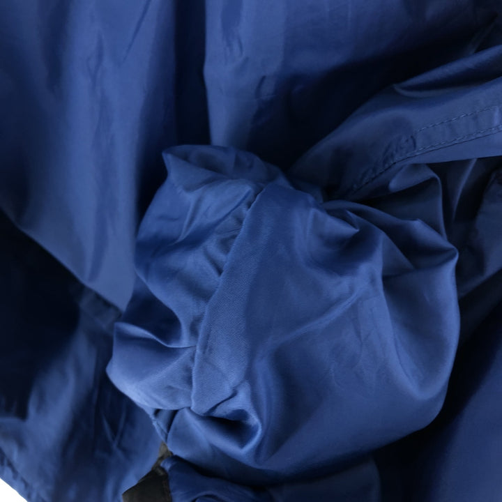 90'S Nike Anorak Parka, Men's Medium, Vintage Nylon navy blue type Vintage Second Hand
