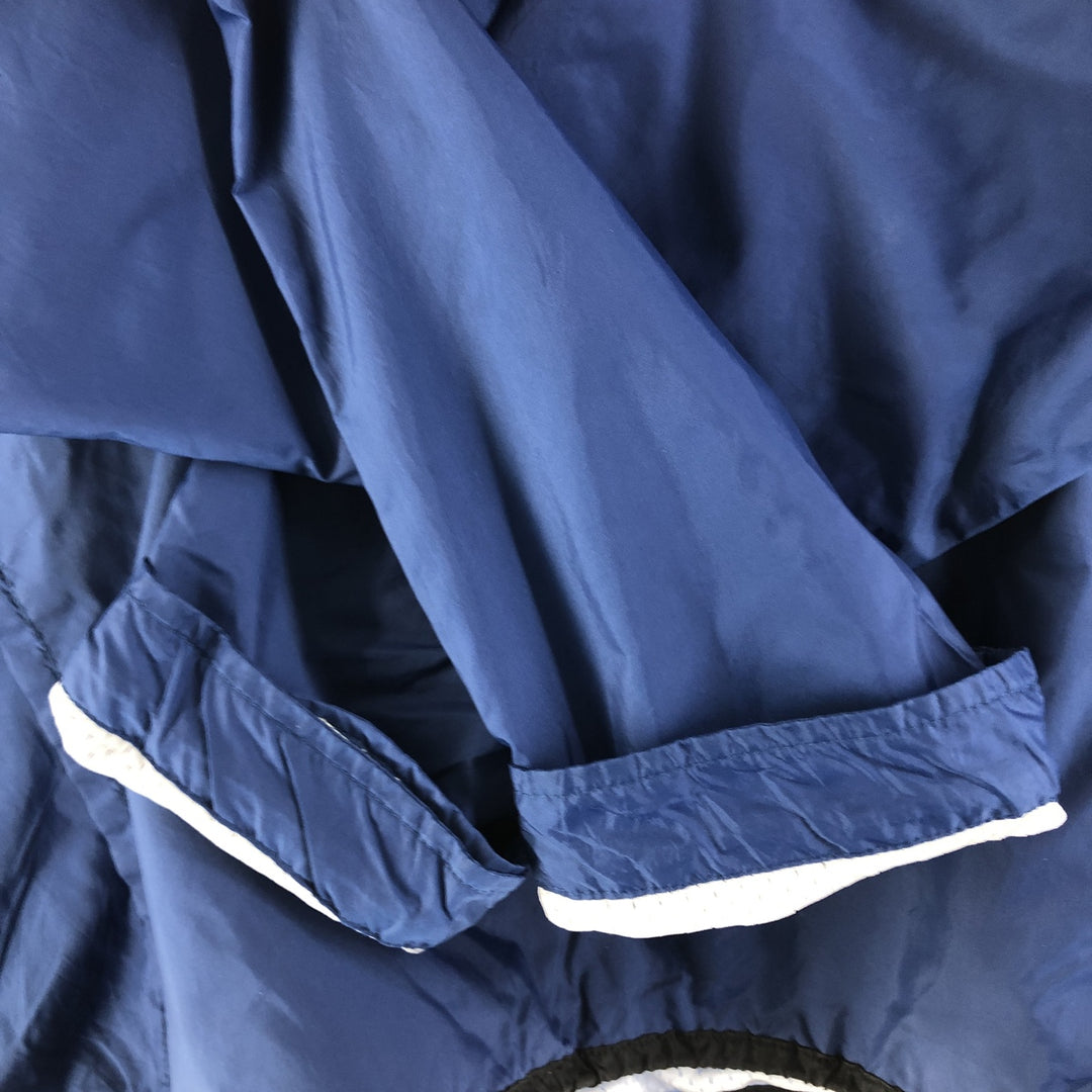 90'S Nike Anorak Parka, Men's Medium, Vintage Nylon navy blue type Vintage Second Hand