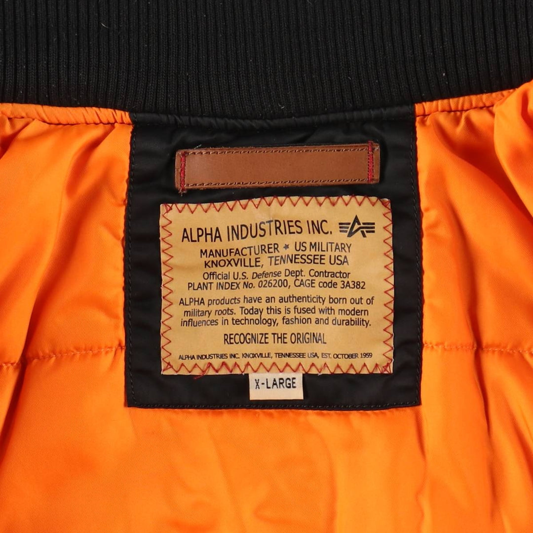 Civilian product Alpha ALPHA MA-1 type padded military flight jacket Men's XL equivalent /eaa520592