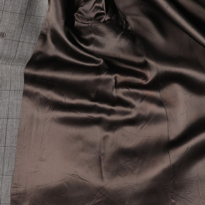 Burberry's Check Pattern Balmacaan Coat, Men's Medium Size / eaa520600