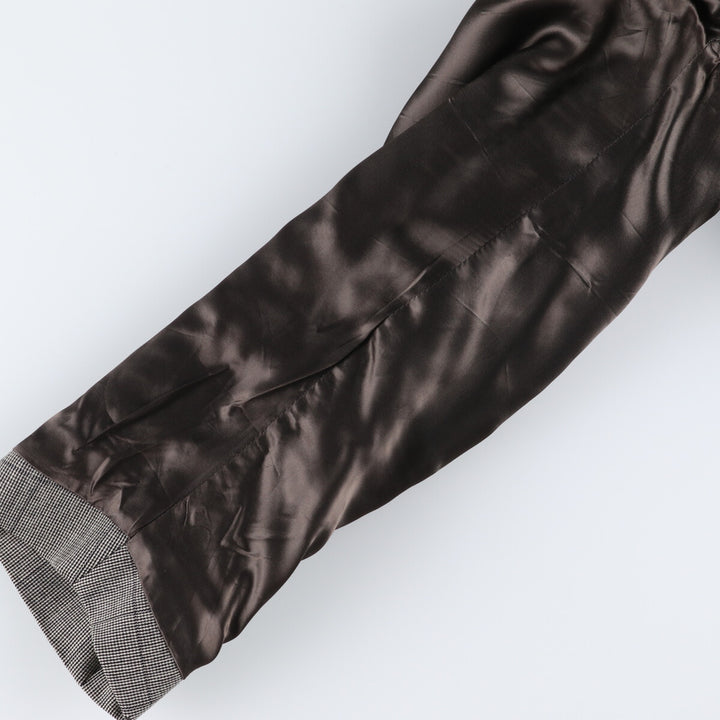 Burberry's Check Pattern Balmacaan Coat, Men's Medium Size / eaa520600