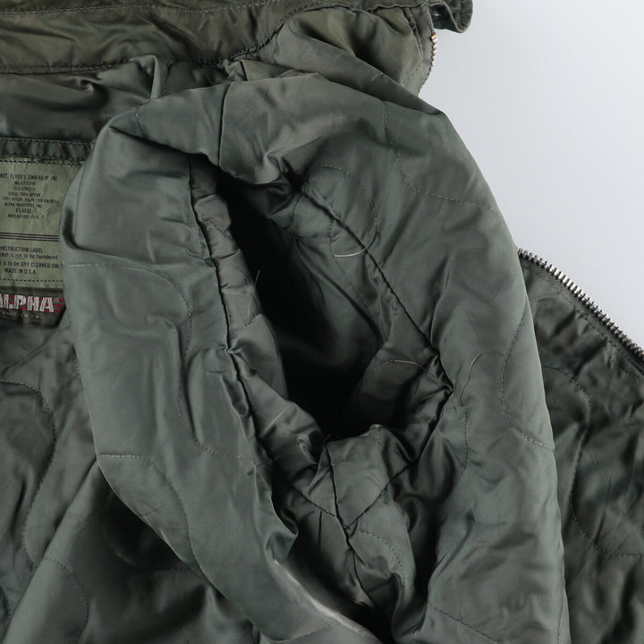 Civilian Alpha CWU-45/P Type Padded Military Flight Jacket Made in USA Men's XL /eaa520604