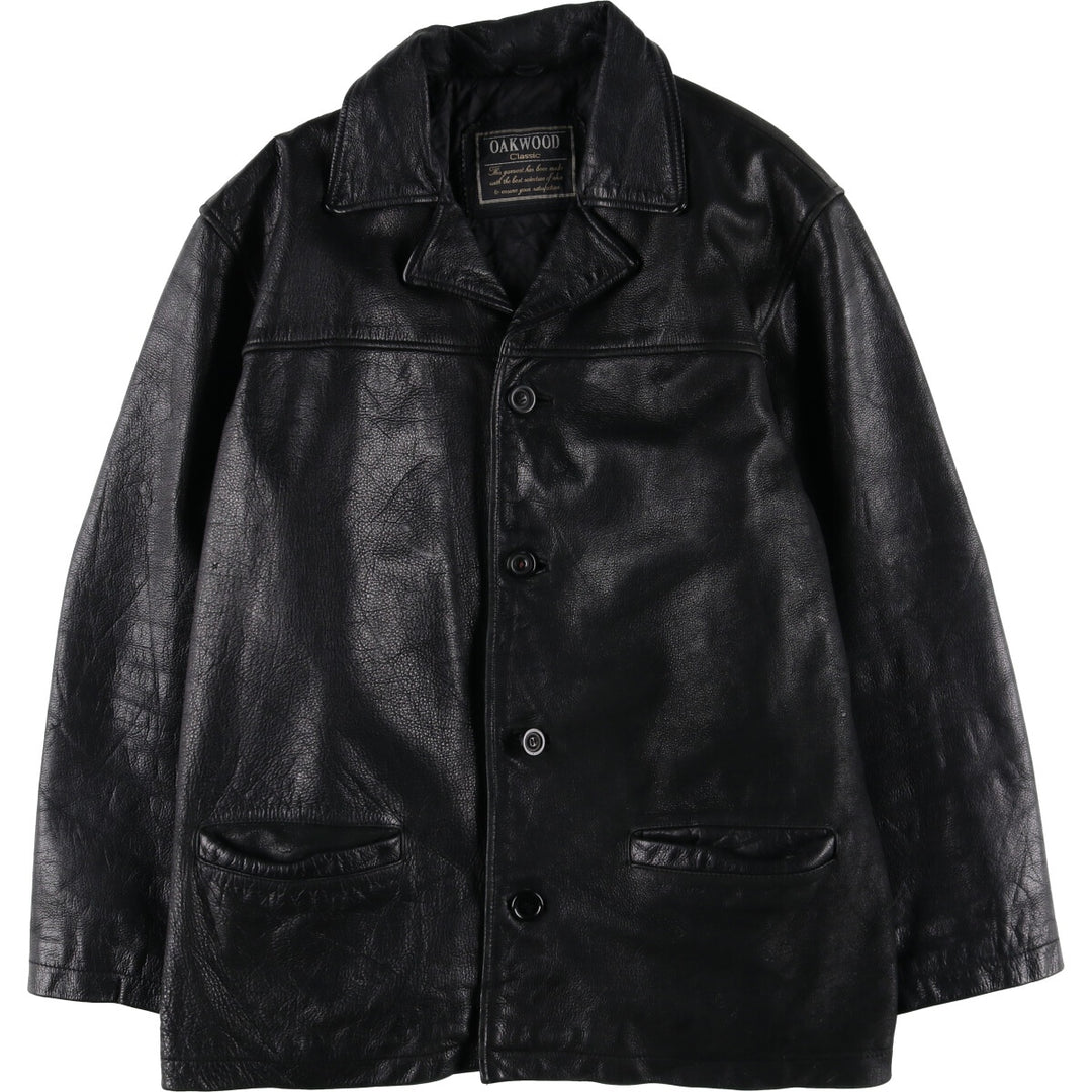 OAKWOOD Padded Leather Car Coat Men's XXL Size / eaa520618