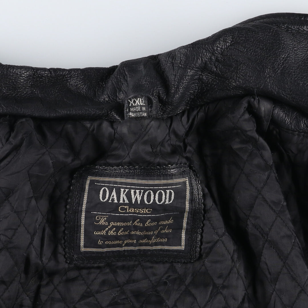 OAKWOOD Padded Leather Car Coat Men's XXL Size / eaa520618