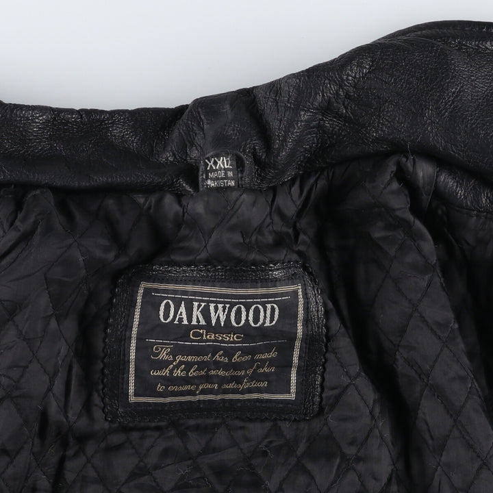 OAKWOOD Padded Leather Car Coat Men's XXL Size / eaa520618