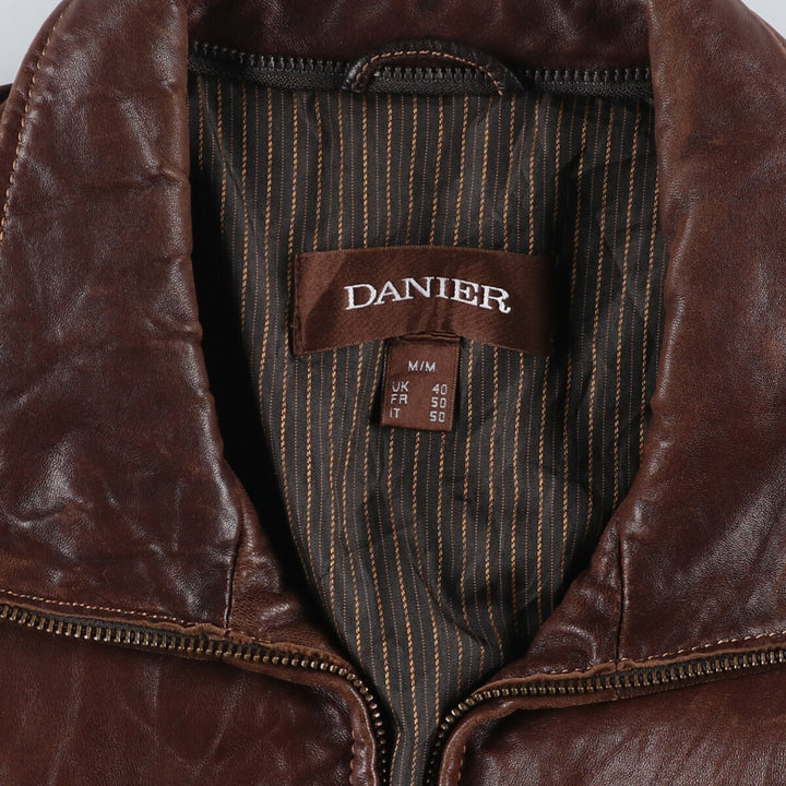 DANIER Swing Top Type Leather Blouson Men's M Size /eaa520621