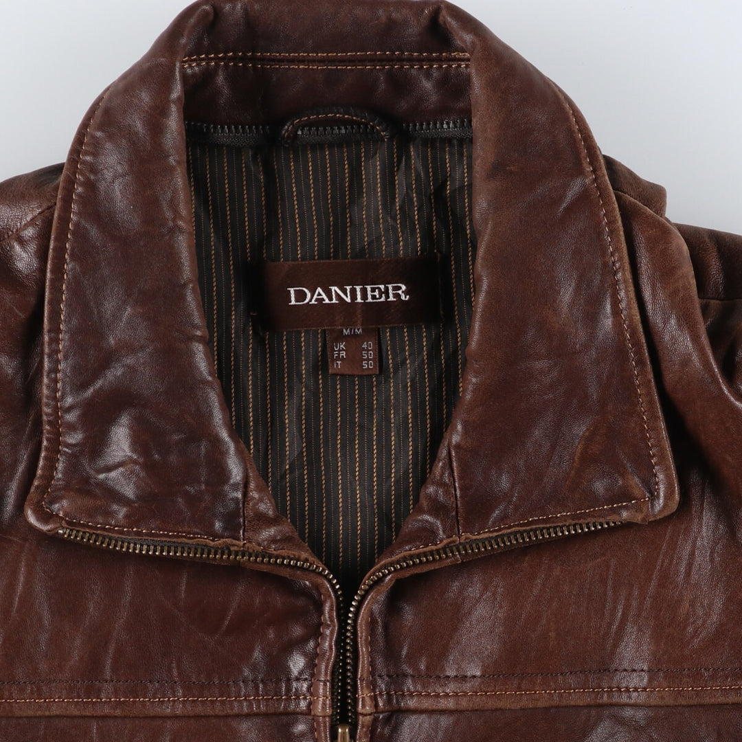 DANIER Swing Top Type Leather Blouson Men's M Size /eaa520621