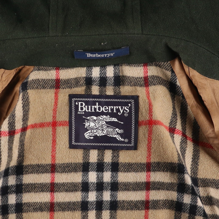 Burberry's hooded wool half coat, men's size L / eaa520677