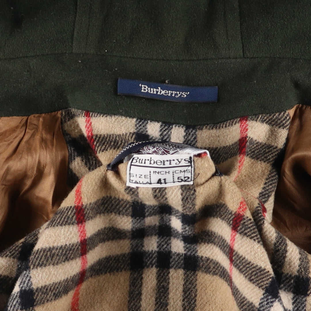 Burberry's hooded wool half coat, men's size L / eaa520677