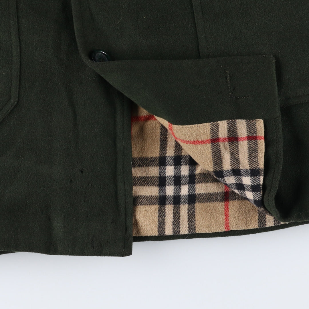 Burberry's hooded wool half coat, men's size L / eaa520677