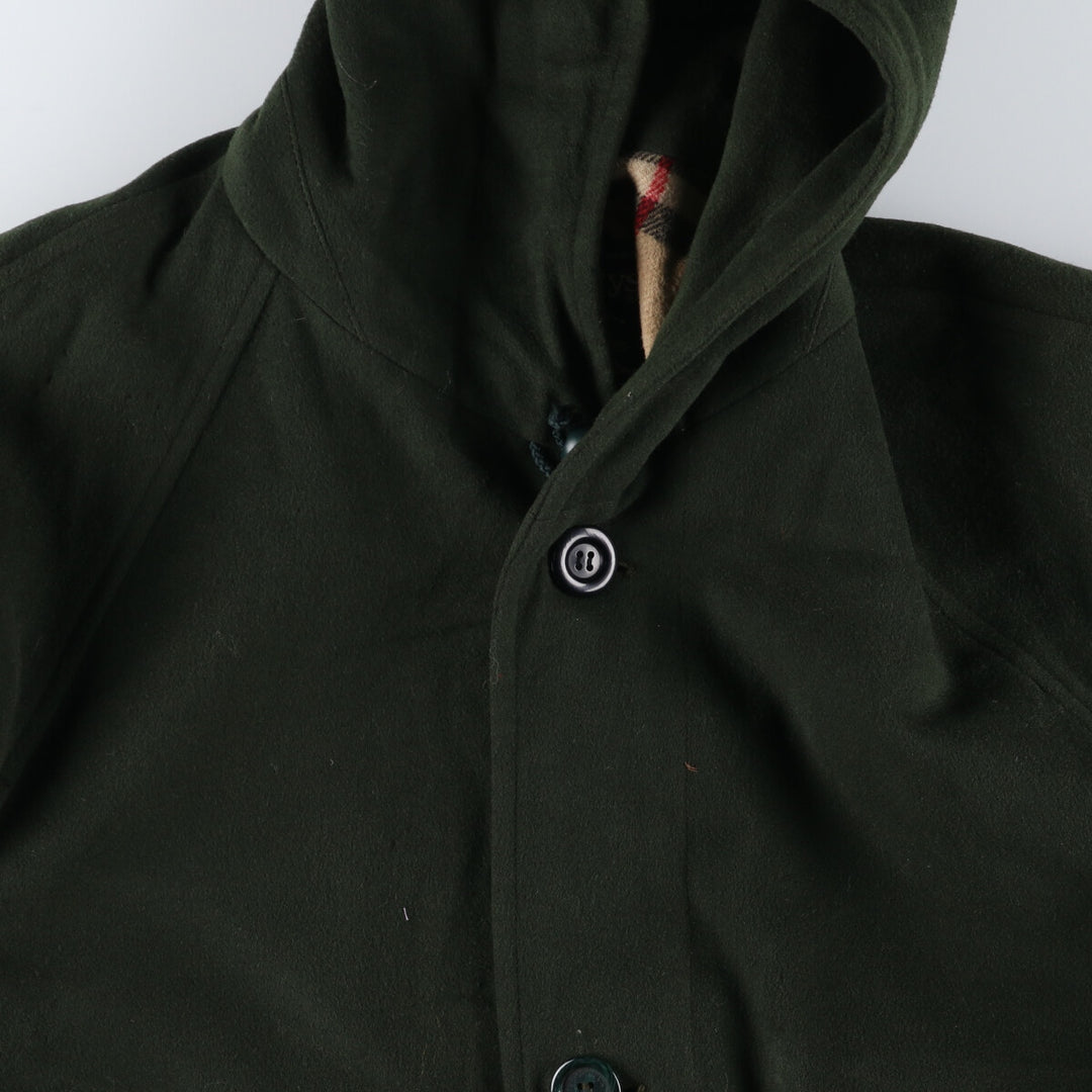 Burberry's hooded wool half coat, men's size L / eaa520677