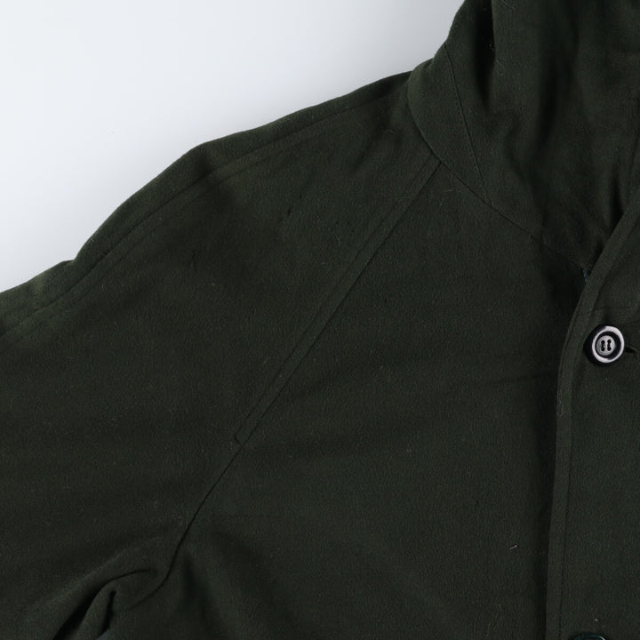 Burberry's hooded wool half coat, men's size L / eaa520677