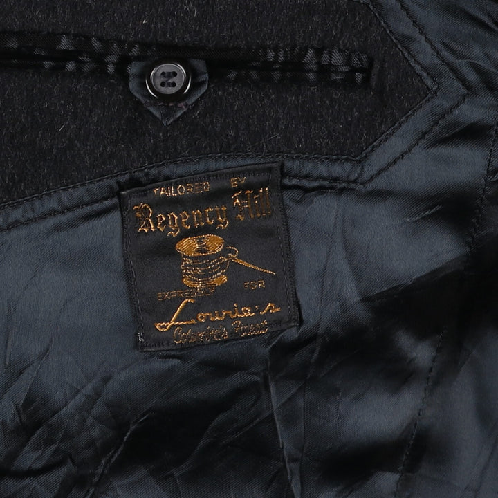 REGENCY HILL Double-breasted Peaked Lapel Wool Chesterfield Coat Men's M size /eaa520680