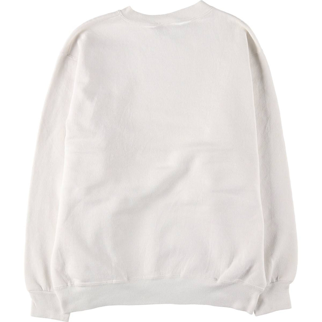 90'S Tultex Message Print Sweatshirt, Made in USA, Men's Size M (approx.), Vintage cotton white type Vintage Second Hand