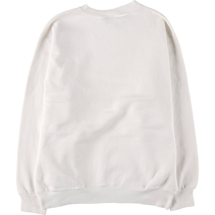 90'S Tultex Message Print Sweatshirt, Made in USA, Men's Size M (approx.), Vintage cotton white type Vintage Second Hand
