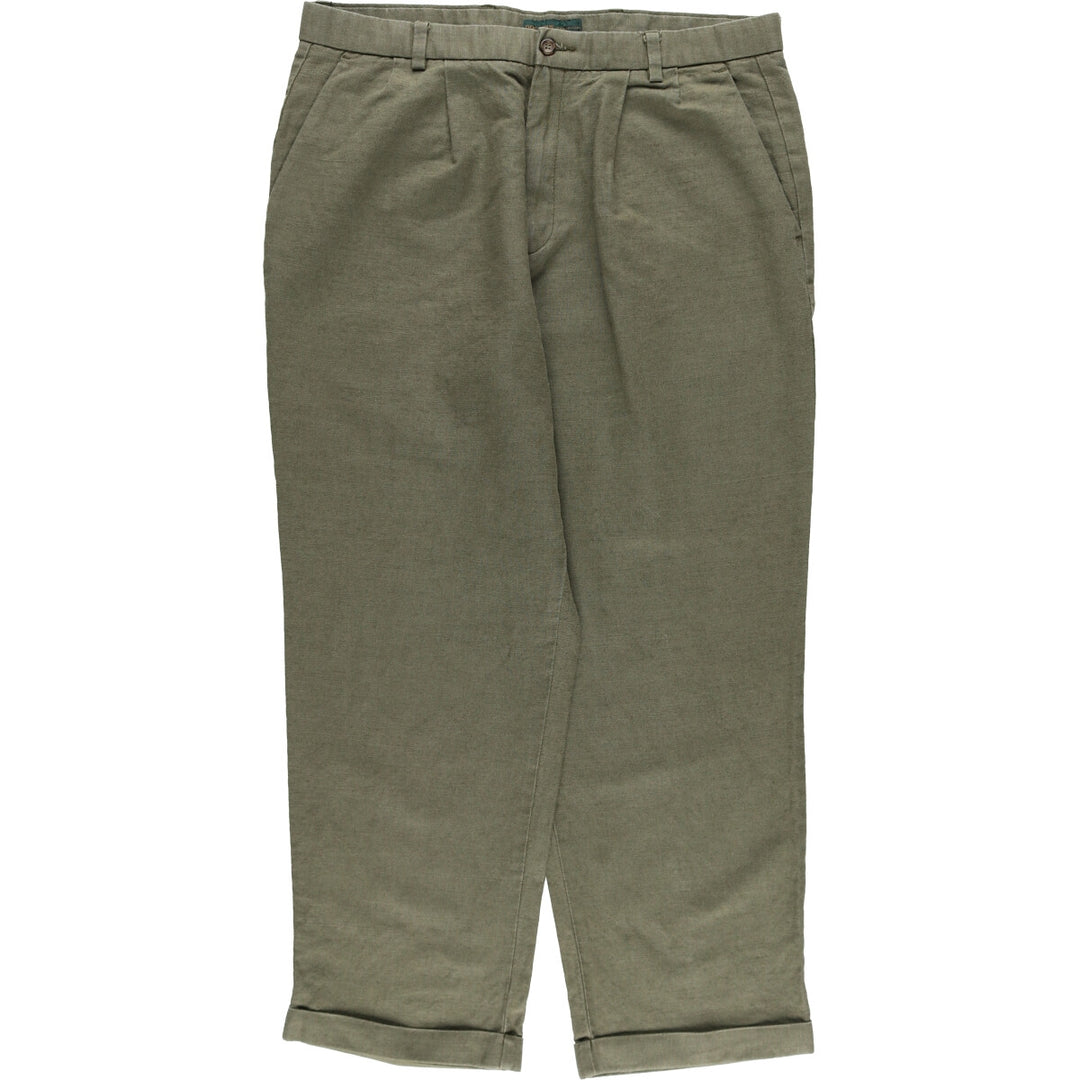 00'S Dockers DOCKERS PREMIUM Two-pleat linen pants slacks for men, size W36 / eaa520740