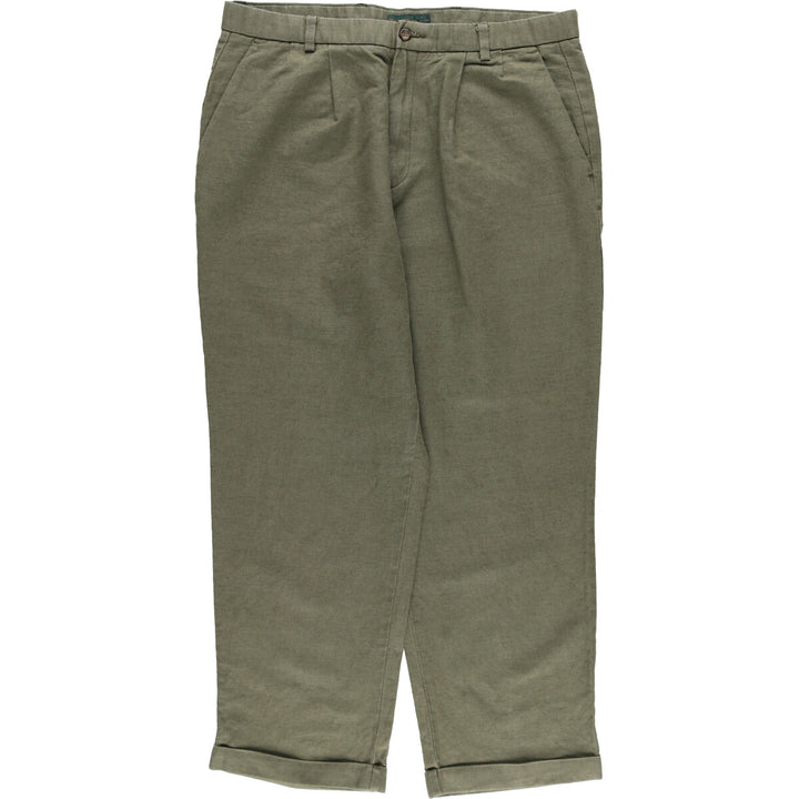 00'S Dockers DOCKERS PREMIUM Two-pleat linen pants slacks for men, size W36 / eaa520740