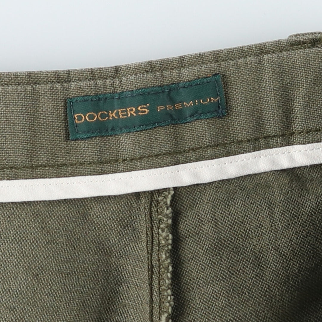 00'S Dockers DOCKERS PREMIUM Two-pleat linen pants slacks for men, size W36 / eaa520740