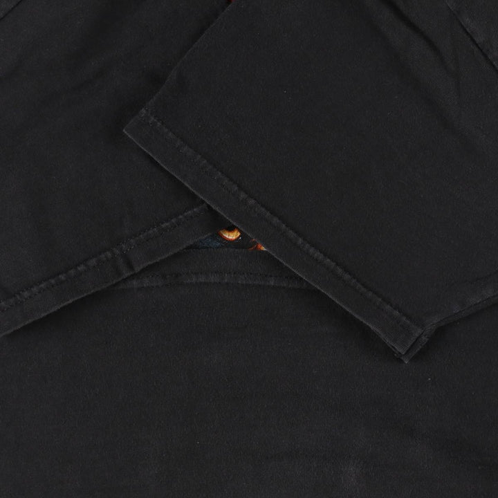 00'S Harley-Davidson Hanes Eagle Pattern Motorcycle Bike T-shirt Made in USA Men's L size cotton black type Vintage Second Hand