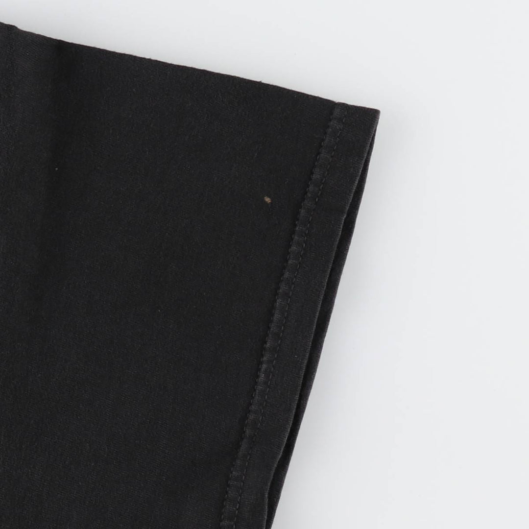 00'S Harley-Davidson Hanes Eagle Pattern Motorcycle Bike T-shirt Made in USA Men's L size cotton black type Vintage Second Hand