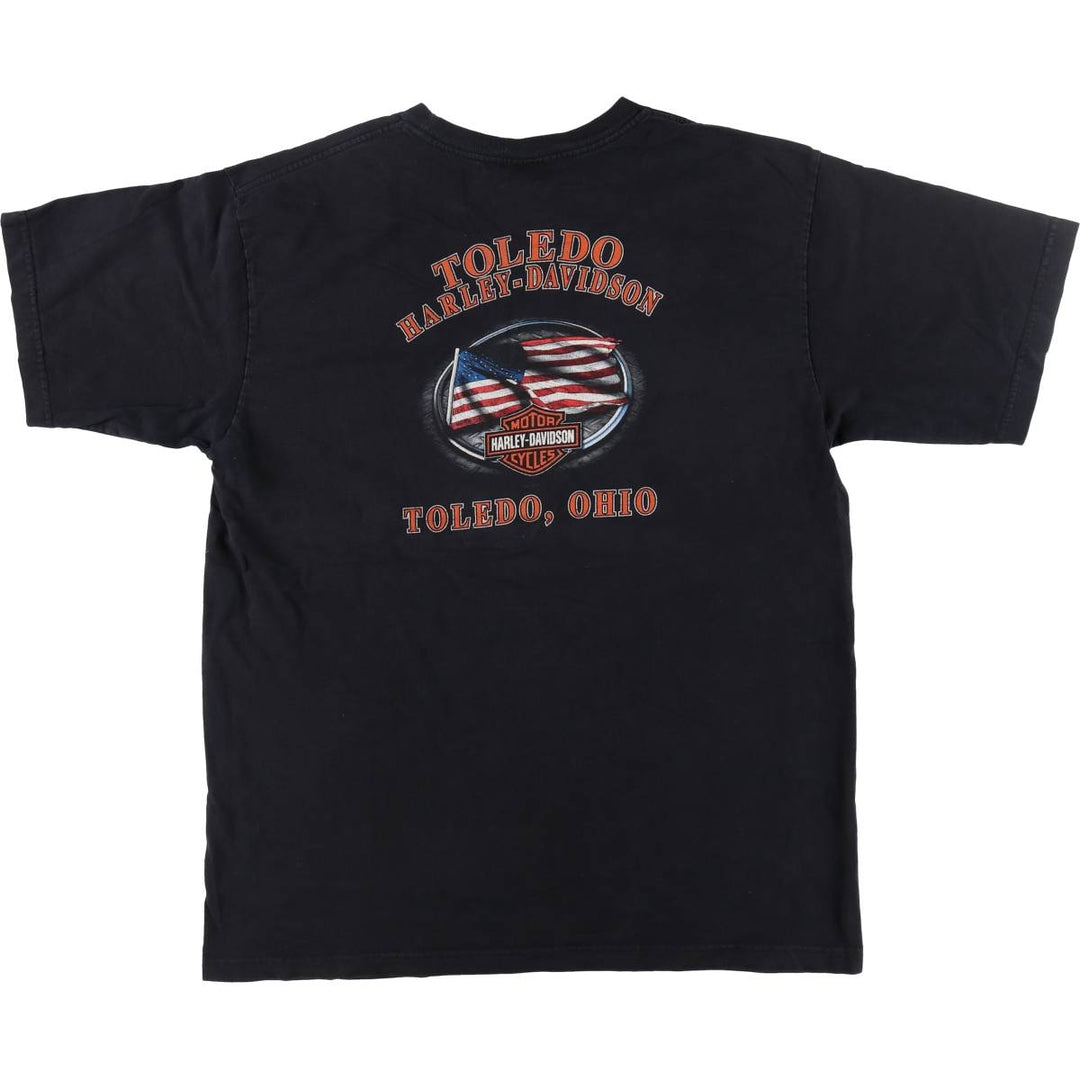 00'S Harley-Davidson Motorcycle Bike T-shirt Made in USA Men's XL /eaa520852