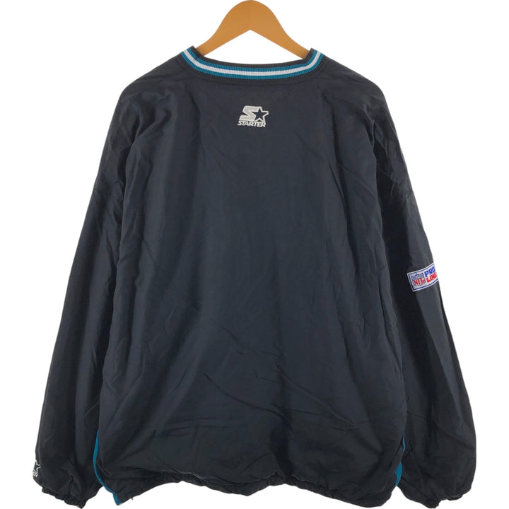 Starter NFL Jacksonville Jaguars Reversible Warm-Up Pullover, Men's XXL Nylon black type Vintage Second Hand