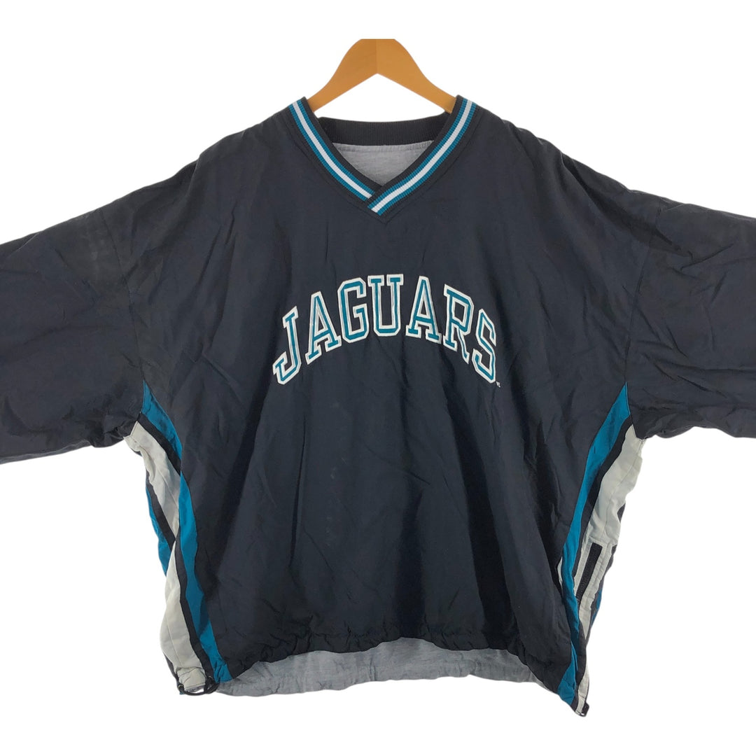 Starter NFL Jacksonville Jaguars Reversible Warm-Up Pullover, Men's XXL Nylon black type Vintage Second Hand