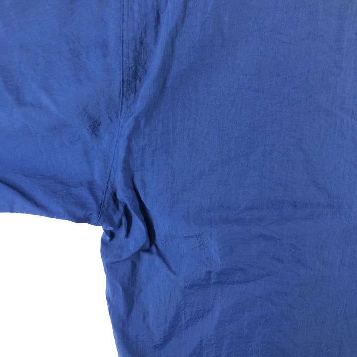90'S Champion V-neck nylon pullover, men's size XL, vintage Nylon blue type Vintage Second Hand