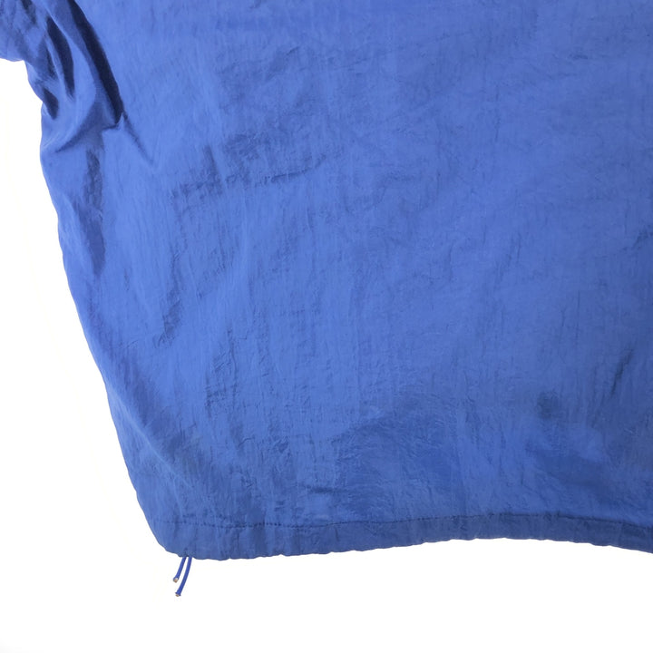 90'S Champion V-neck nylon pullover, men's size XL, vintage Nylon blue type Vintage Second Hand