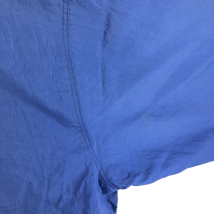 90'S Champion V-neck nylon pullover, men's size XL, vintage Nylon blue type Vintage Second Hand