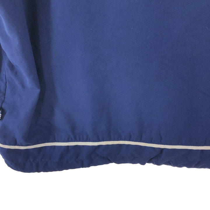 Vintage 90'S adidas V-neck warm-up pullover, size M, men's polyester navy blue type Vintage Second Hand