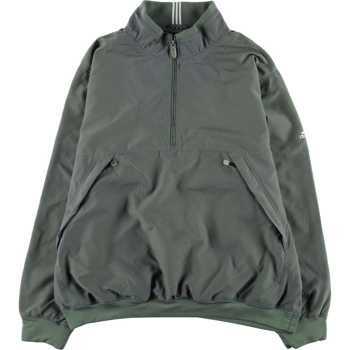 00'S adidas CLIMA SHELL WIND half zip warm-up pullover men's XL equivalent /eaa520911