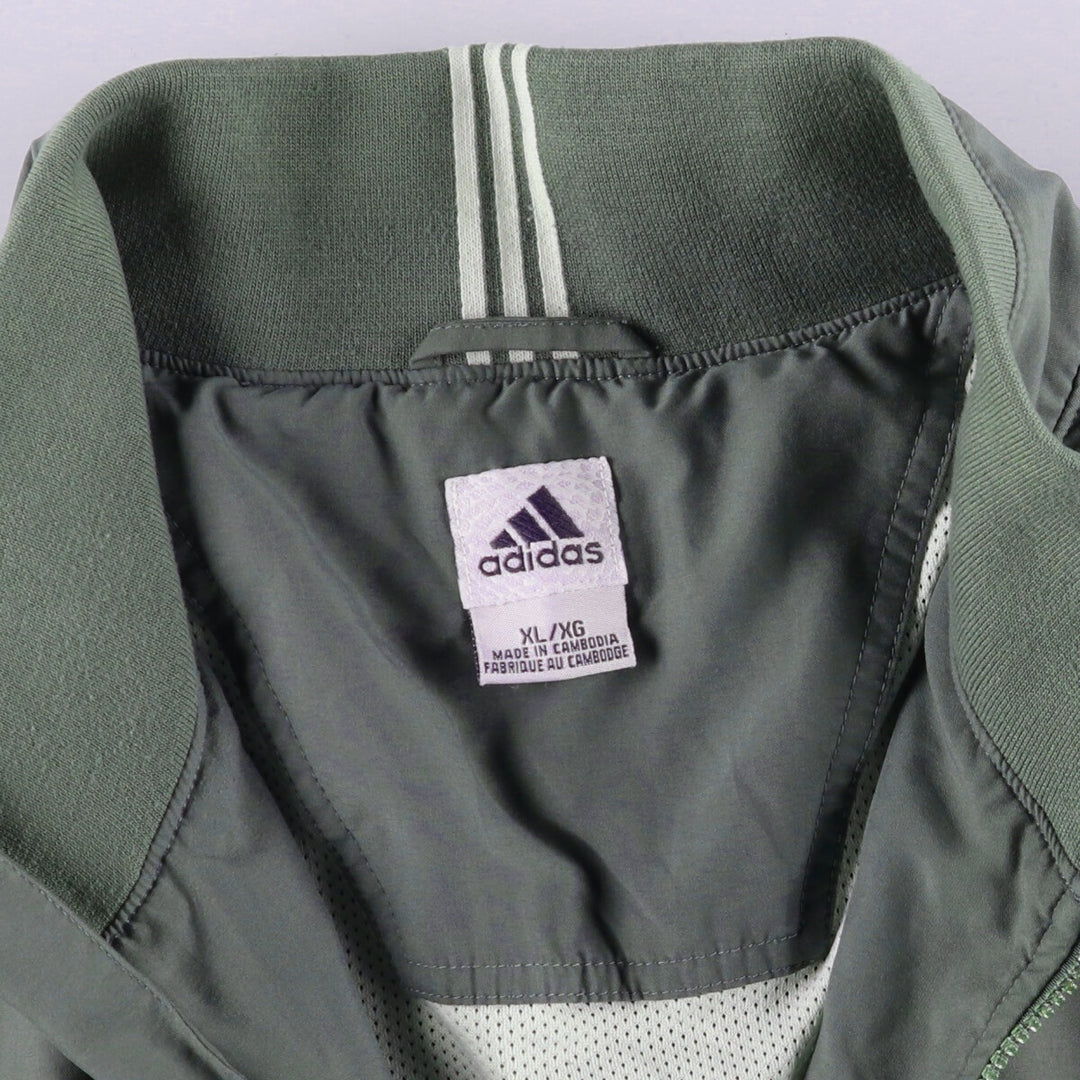00'S adidas CLIMA SHELL WIND half zip warm-up pullover men's XL equivalent /eaa520911