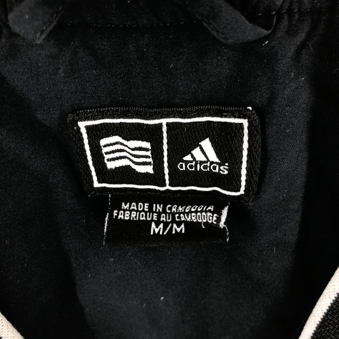00'S Adidas Golf V-neck warm-up pullover, men's size M polyester black type Vintage Second Hand
