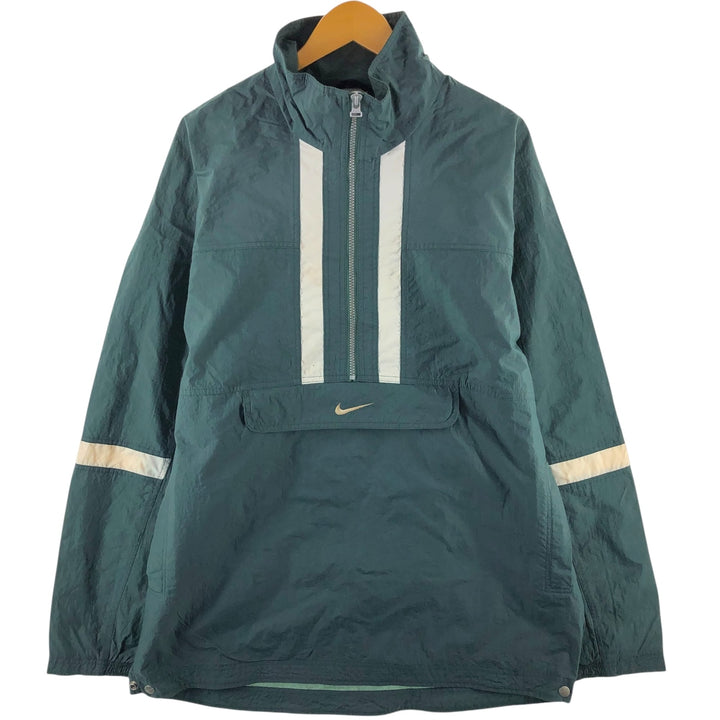 90'S Nike Anorak Jacket, Men's XL, Vintage Nylon green type Vintage Second Hand