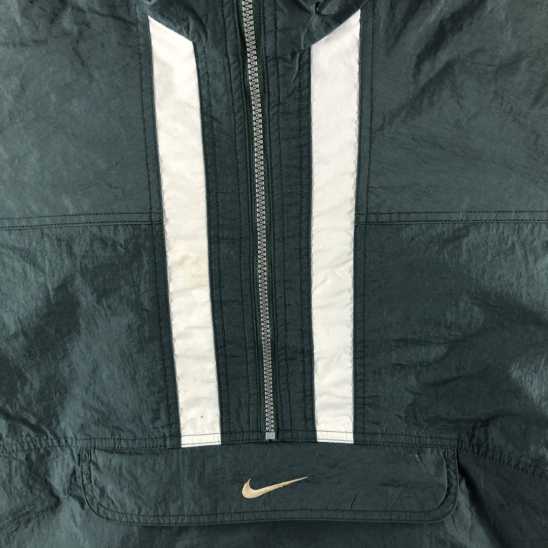 90'S Nike Anorak Jacket, Men's XL, Vintage Nylon green type Vintage Second Hand