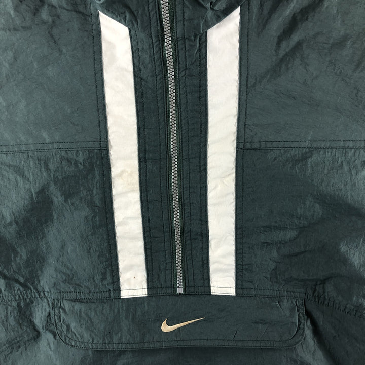 90'S Nike Anorak Jacket, Men's XL, Vintage Nylon green type Vintage Second Hand