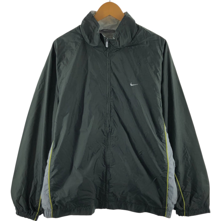 Nike NIKE Nylon Jacket Men's XL Size Vintage Nylon Khaki type Vintage Second Hand