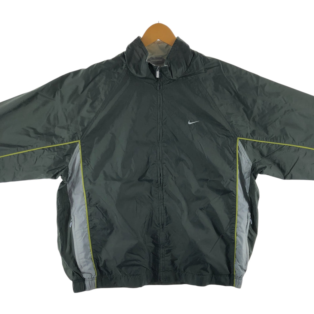 Nike NIKE Nylon Jacket Men's XL Size Vintage Nylon Khaki type Vintage Second Hand