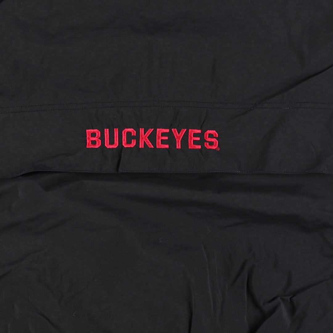 00'S Nike TEAM SPORTS OHIO STATE Ohio State University College Half Zip Nylon Pullover Men's XXL / eaa520957