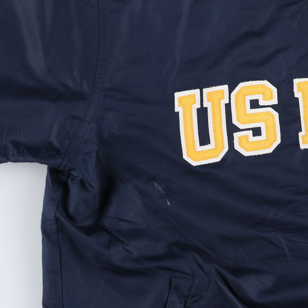 90'S Champion USNAVY V-neck warm-up pullover, men's XL equivalent, vintage /eaa520959