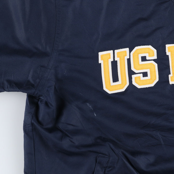 90'S Champion USNAVY V-neck warm-up pullover, men's XL equivalent, vintage /eaa520959