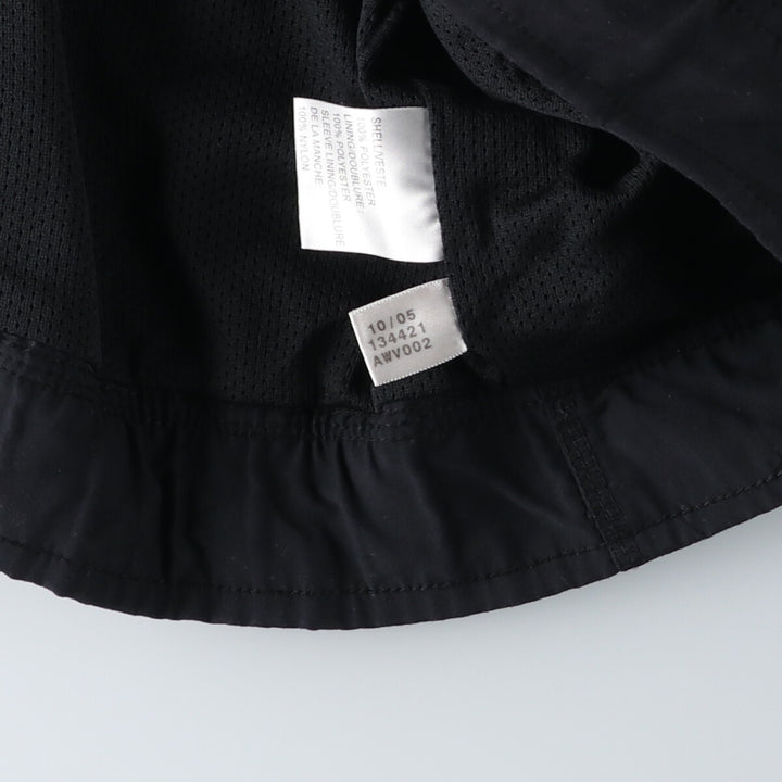 00'S adidas CLIMAPROOF WIND V-neck warm-up pullover, men's XL size polyester black type Vintage Second Hand