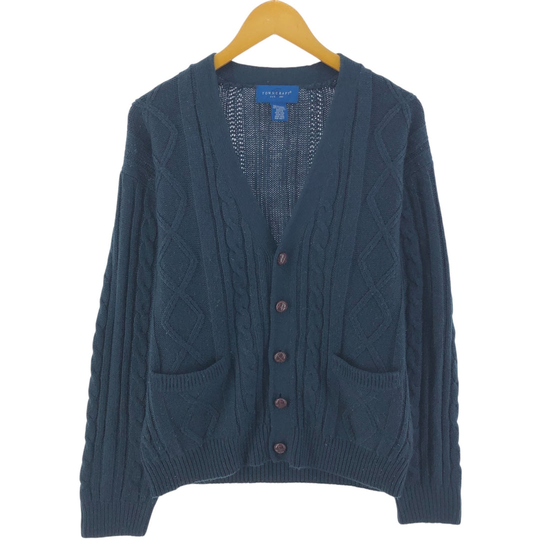 90'S Town Craft Acrylic Knit Cardigan Men's M Size Vintage /eaa520984